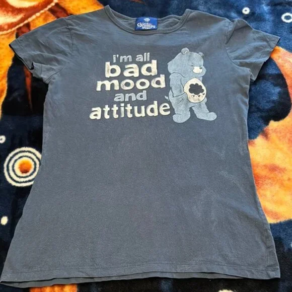 Y2K Care Bears Grumpy Bear Top - Picture 3 of 7